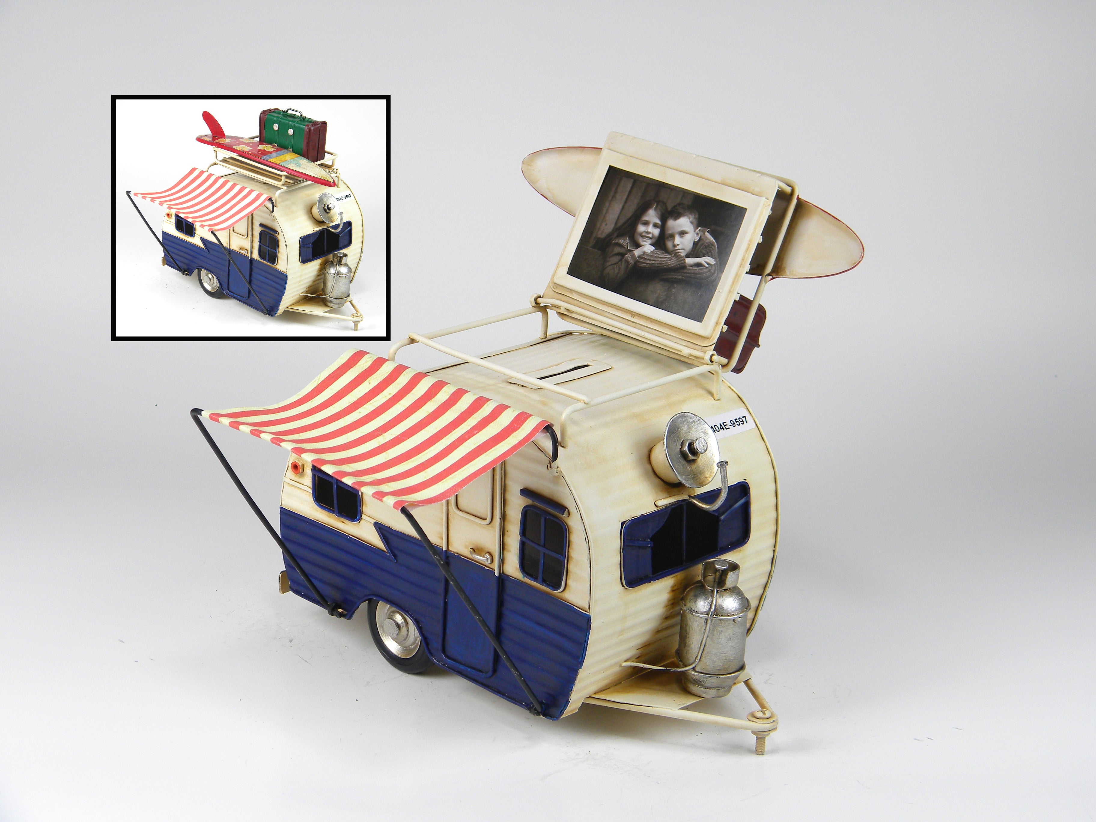 Vintage Caravan Picture Frame Surf & Travel Theme